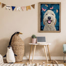 5D DIY Diamond Painting Kits Hairy Dog Full Square Drill Wall Art Crafts Mosa