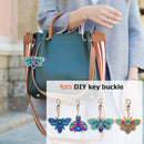 4x DIY Full Diamond Painting Keychain Key Chains Keyring Art Craft Key Bag Decor