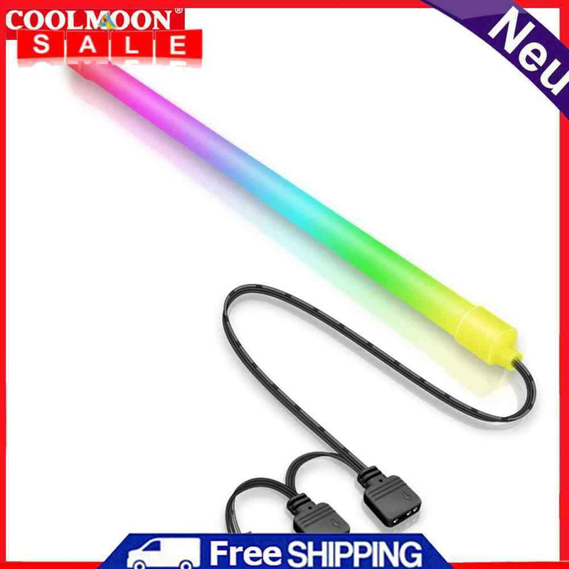 COOLMOON Y360 5V ARGB PC Case LED Light Bar 3PINx2+4PIN Desktop Computer Lamps