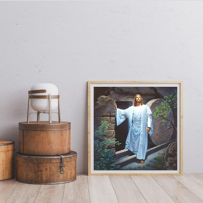 5D DIY Diamond Painting Full Square Drill Portal Jesus Wall Decor Rhinestone Art