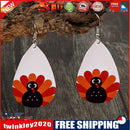 1 Pair Thanksgiving Turkey Earring Pendant Drop Dangle for Women Charm Gift