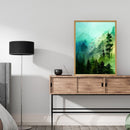 Frameless Oil Paint By Numbers Mountain Forest DIY Canvas Picture Craft Kit