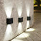 2x Solar Wall Lamp Outdoor Balcony Fence Path Garden Decor (White 4LED) Newly