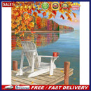 30x40cm 5D DIY Full Round Drill Diamond Painting Autumn Lakeside Home Art D