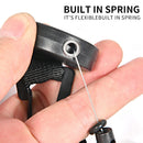 Retractable Elastic Wire Rope Outdoor Camping Burglar Anti-lost Keychain Newly