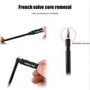 Bike Valve Core Tool Double Head Presta American Valve Core Wrench (Black)