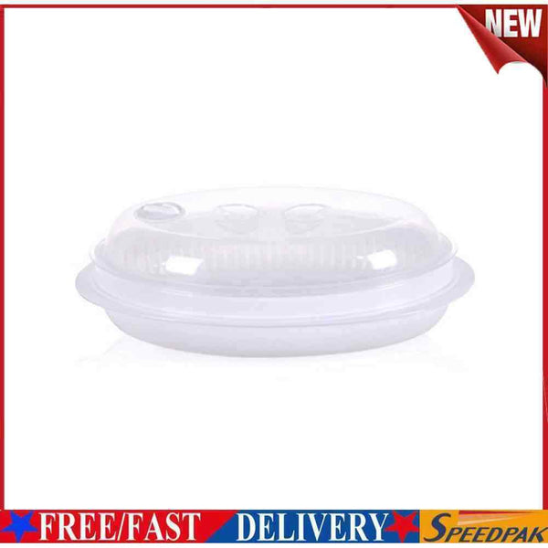 Food-grade PP Fish Bowl Steamer Plate Microwave Oven Fish Steam Roaster wit #F