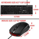 Home office Ergonomic USB Wired Keyboard Mouse Combo Set Kit Desktop PC