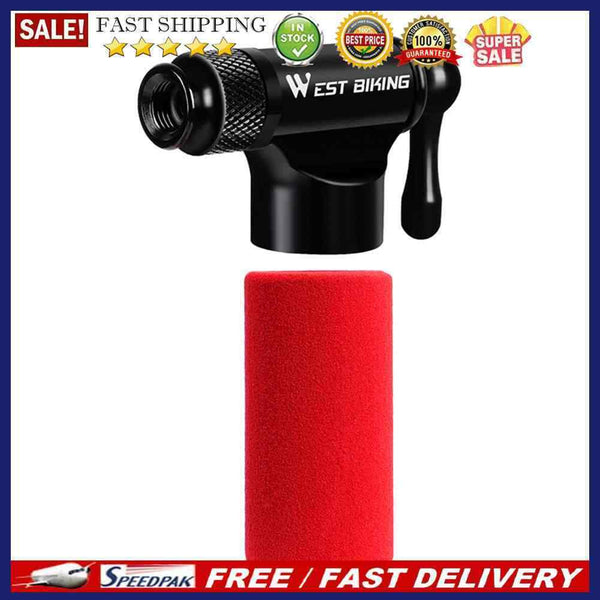 WEST BIKING CO2 Inflator with Insulated Sleeve Bike Tire Pump No CO2 Cartri