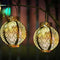 Hollowed Solar Lanterns - Outdoor Hanging Wrought Iron Landscape Lights (A)