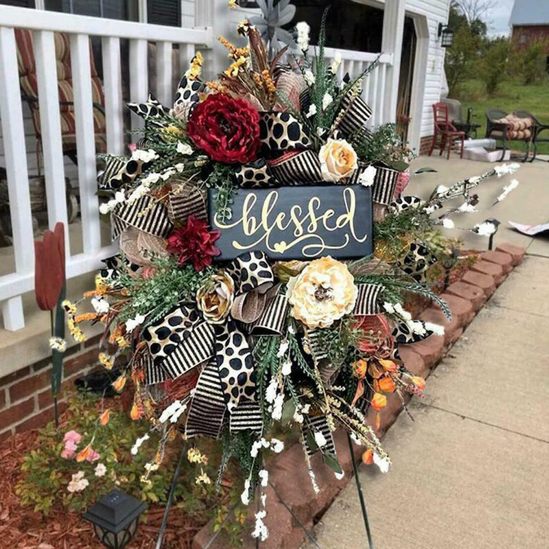Fall Door WreathThanksgiving Day Christmas Harvest Front-Door Wreath gifts