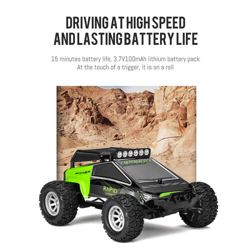 1/32 Remote Control Off-Road 20km/h 2.4GHz RC Crawler Car (Green S638 B) Newly