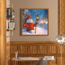 5D DIY Diamond Painting Full Round Diamond Snowman w726