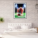 5D DIY Diamond Painting Kits Rugby Full Round Drill Wall Decor Art Crafts
