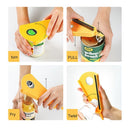 Quick Opening Cooking 5 In 1 Twist Off Lid Jar Opener Bottle Opener Can Opener