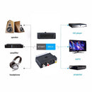 SCART Male to 3 RCA Female TV Adapter DVD Reorder Input Output Switch Converter