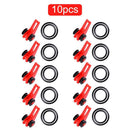 10pcs Fishing Hook Keeper for Fishing Rod Pole Lures Safety Holders (Red)