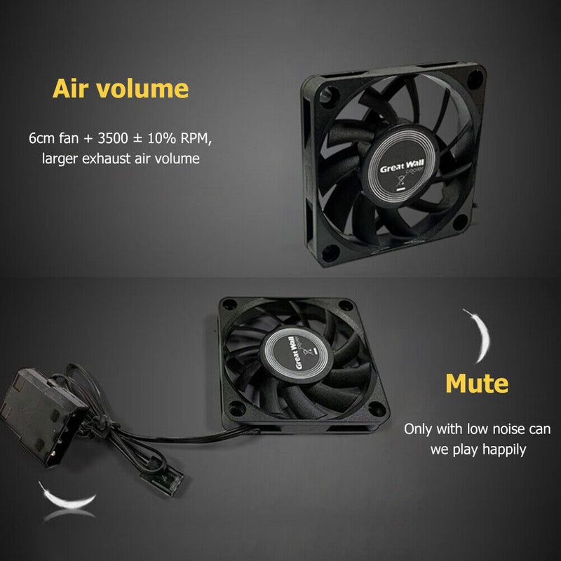 Silent Fan for Computer Cases Chassis Cooling Fan Hydraulic Bearing (6cm) Newly
