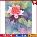 5D DIY Diamond Painting Full Round Drill Lotus Pond Mosaic Landscape Crafts