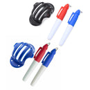 Ball Marker Golf Mark Stencil Golf Ball Triple Track 3  Line Marker with 2 Pen