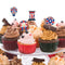 Mix 10 Food & Cupcake Picks Queen Jubilee London Union Decorations Party M8I5