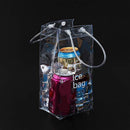 Transparent Home with Carry Handle Champagne Bottle Chiller Ice Bag Ice Bucket