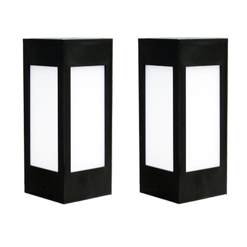 Solar Fence Post LED Cap Light Waterproof Street Garden Lamp (Warm White)