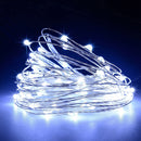 Solar String Lights Waterproof Copper Wire Fairy Lamp (Cold White 200LED) Newly