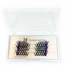 Eyelashes Premade V-shape Blue Cluster Lashes Individual False Eyelashes