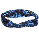 Sports Fitness Yoga Sweatband Hair Band Elastic Breathable Headband (Blue)