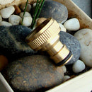 3/4" Threaded Brass Tap Adaptor Garden Water Hose Quick Connector  Pipe D5 hot.