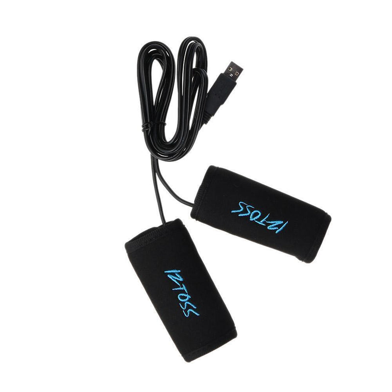 2x 7/8" Motorcycle USB Electric Hot Heated Grips Handle Handlebar Warmer Newly