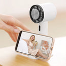 2200mAh USB Handheld Cold Compress Turbo Fan Personal Cooling Fans (White)