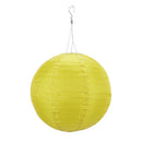 4pcs 8 inch LED Round Solar Lantern Waterproof Pendant for Garden Decor
