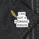 Fashion Letter Brooch Lapel Pins Bag Clothes Denim Shirt Decor (Style 3)