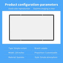 16:9 Simple Projector Curtain 120 inch HD Display Screen for Home Office Newly