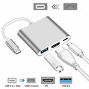 Female for Desktop Laptop HDMI-Type-C Compatible USB Converter Cable