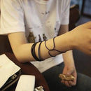 10Pcs Silicone Gummy Bands Bracelets Rubber Gummies Black Jelly Sale Q4N2