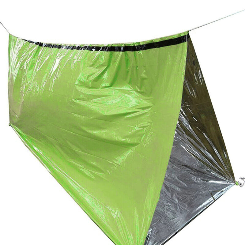 Emergency Tube Tent Shelter Sleeping Bag Blanket for Camping Hike (Green) Newly