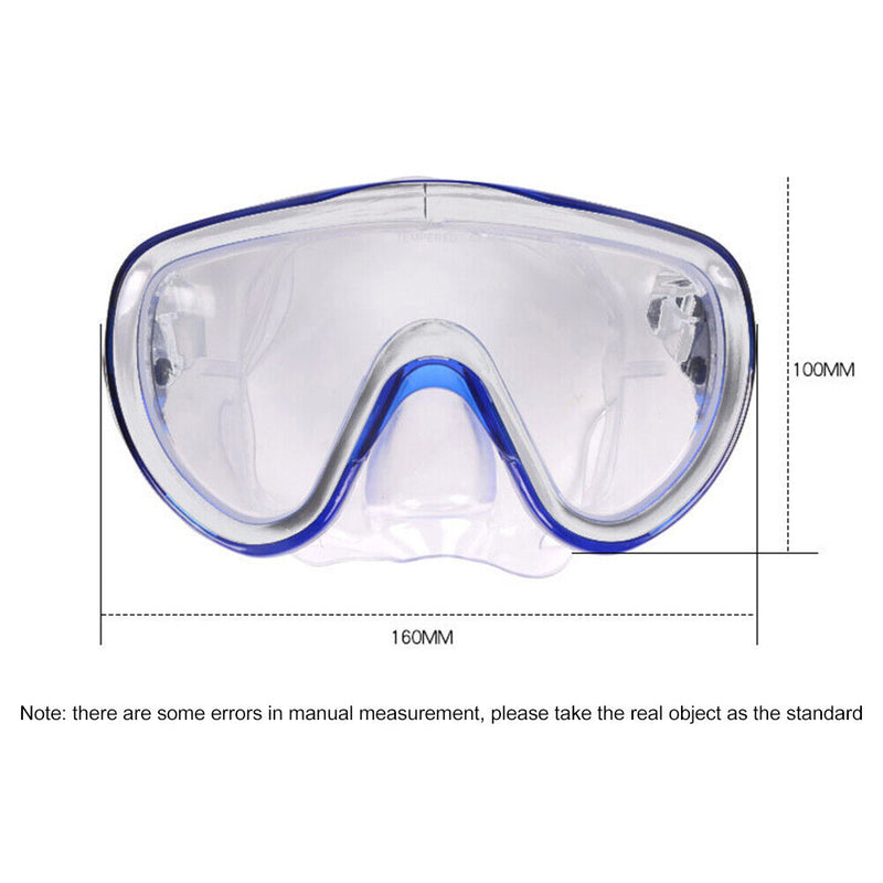 Swimming Glasses Adults Women Men Outdoor Snorkeling Diving Goggles (Blue)