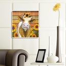 5D Diamond Painting Cow Sunflower Full Round Rhinestone DIY Home Decoration Gift