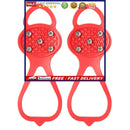 5 Teeth Spikes Crampons,Ice Cleats Traction Non Slip Footwear for Hiking Walk