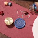 Alphabet Letters Wax Sealing Stamp Head Round Copper Stamps Craft Decor (I)