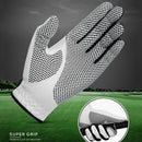 1pc Golf Gloves Anti-slip Left Hand Microfiber Glove for Men (White 23)