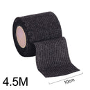 Self Adhesive Elastic Bandage Sports Wrist Protector Tape (Black 10cmx4.5m)
