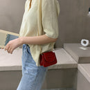 Women Lady PU Leather Mini Shoulder Bags Flap Chain Crossbody Messenger Bags