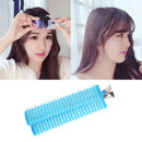 Air Bangs Curls Clip Twist Rollers Curling Device Salon Tool (Light Blue) Newly