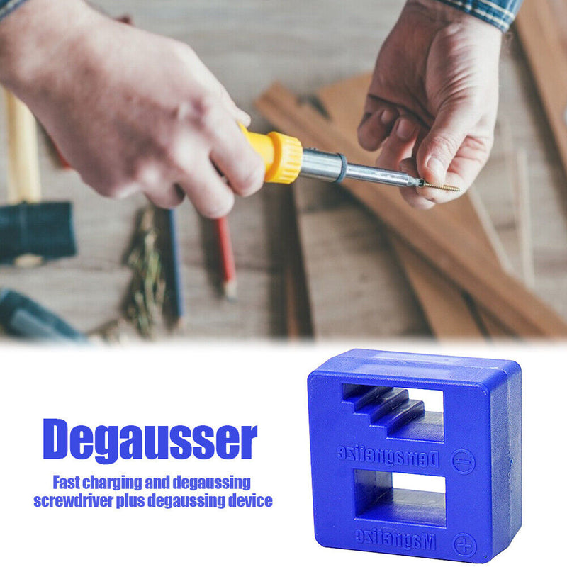 2 In 1 Fast Magnetizer Demagnetizer Tool for Screwdriver Tweezers (Blue)