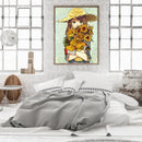 Sunflower Girl Oil Paint By Number DIY Acrylic Painting Home Wall Decoration Kit
