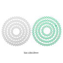 4pcs Metal Cutting Dies Stencils for DIY Scrapbooking Photo (Round Star)-252458.